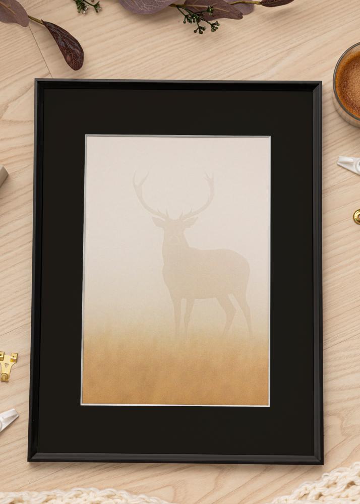 Ramă Desire Negru 40x50 cm - Paspartu Negru 27x35 cm