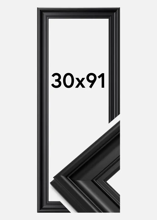 Ramă Mora Premium Negru 30x91 cm