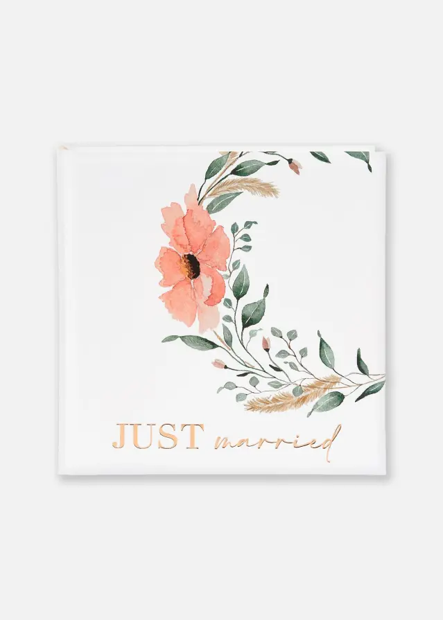 Just married Album de nuntă - 30x31 cm (60 Albe Pagini / 30 foi)