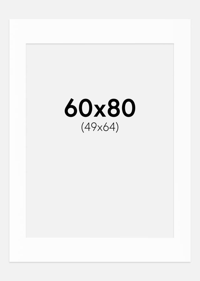 Paspartu Canson Alb Margine albă 60x80 cm (49x64)