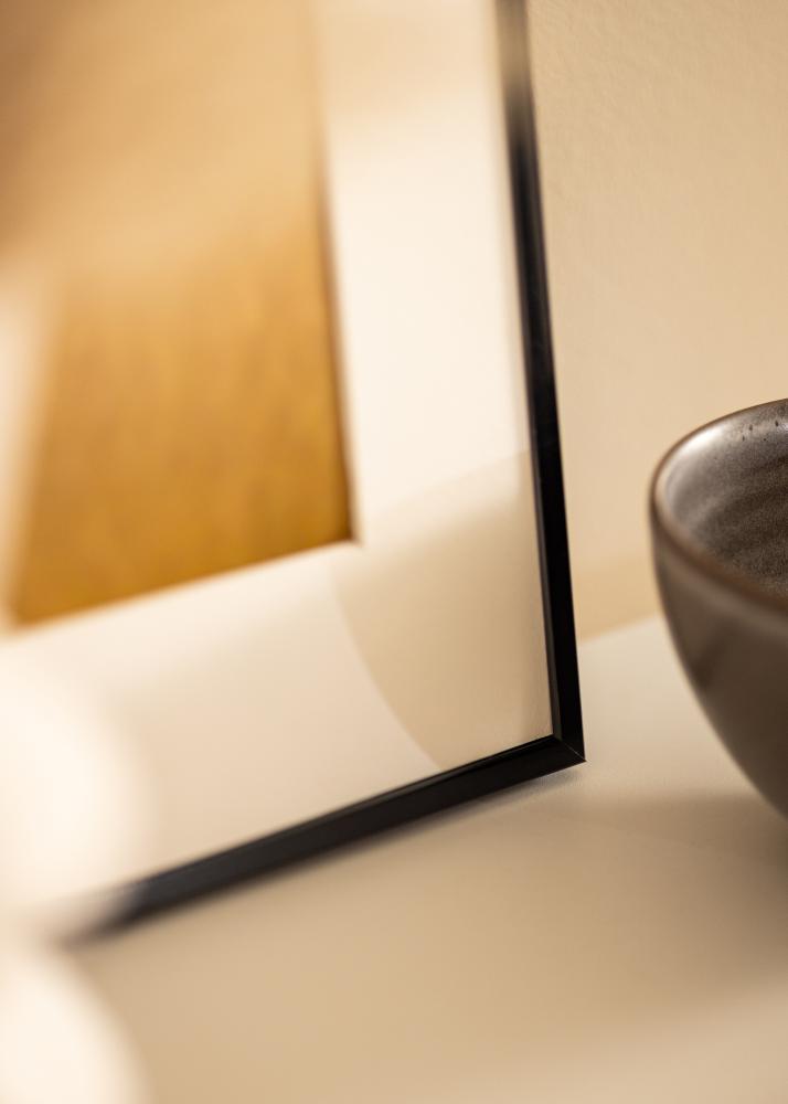 Rame din aluminiu Sticlă acrilică Negru 21x29,7 cm (A4)