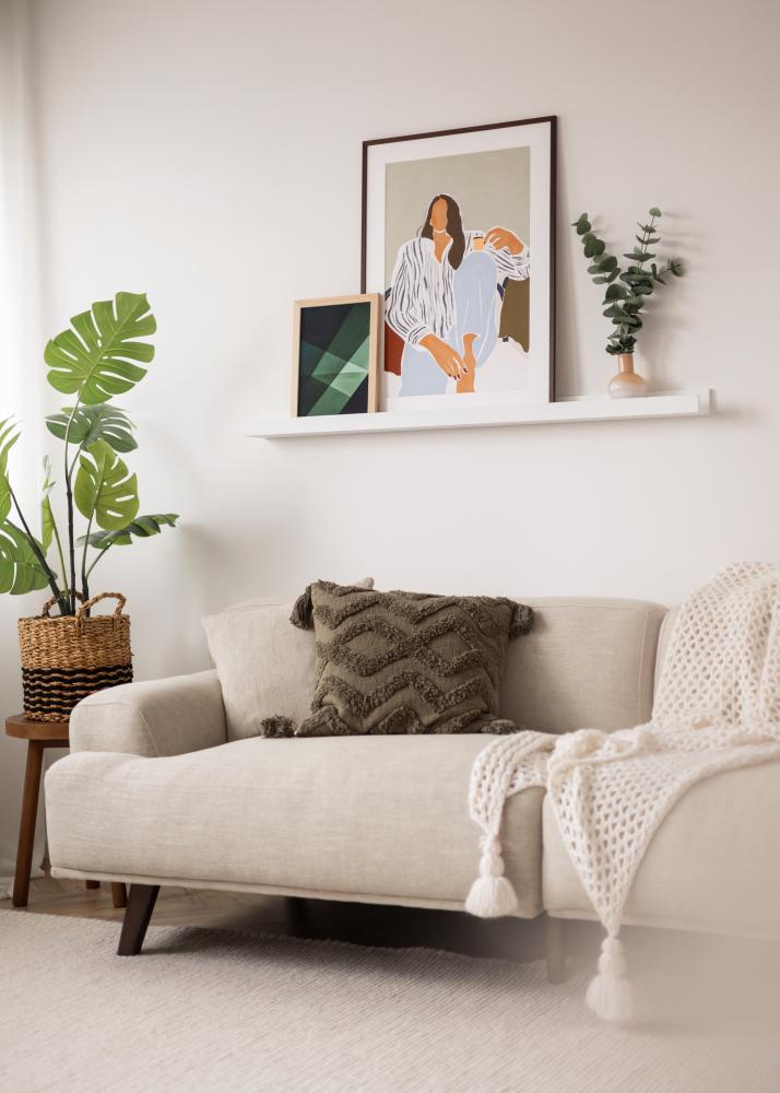 KAILA Poliță pentru rame Alb 120 cm