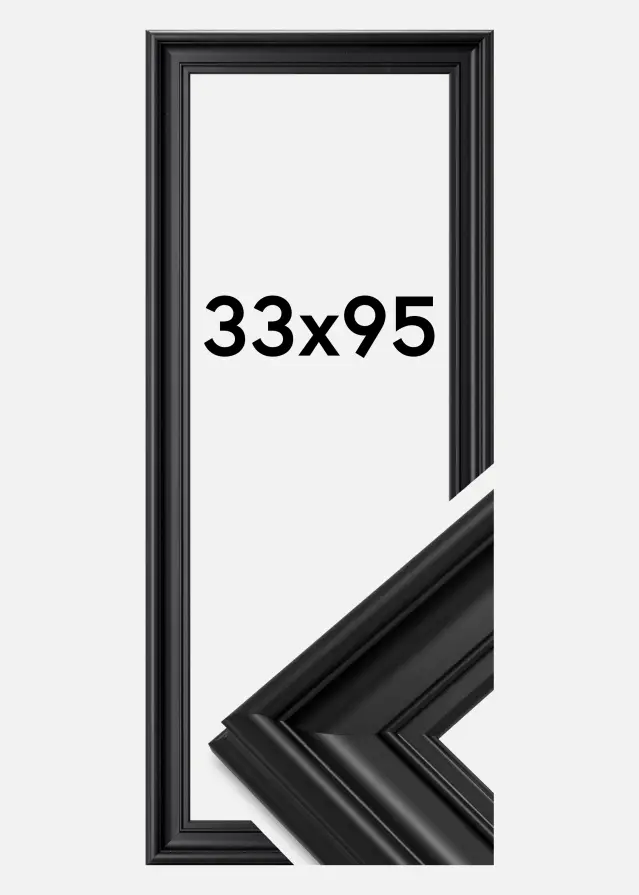 Ramă Mora Premium Negru 33x95 cm