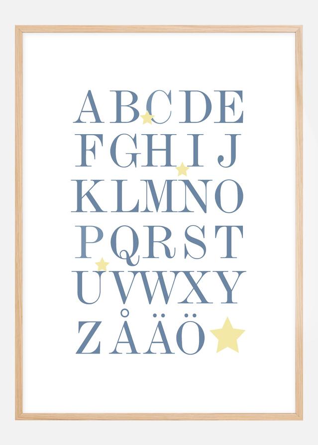 ABC - Albastru/Bej Poster