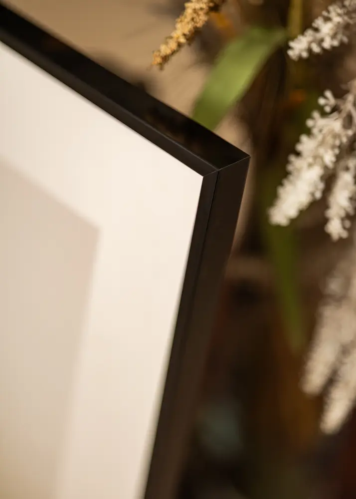 Rame din aluminiu Sticlă acrilică Negru 40x50 cm