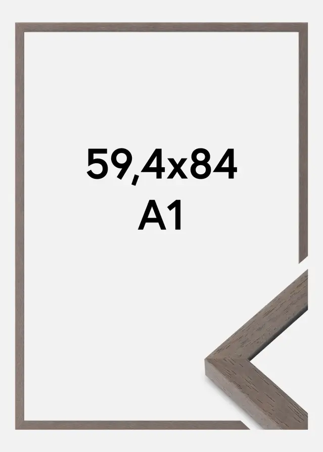 Ramă Hermes Sticlă acrilică Gri-bej 59,4x84 cm (A1)