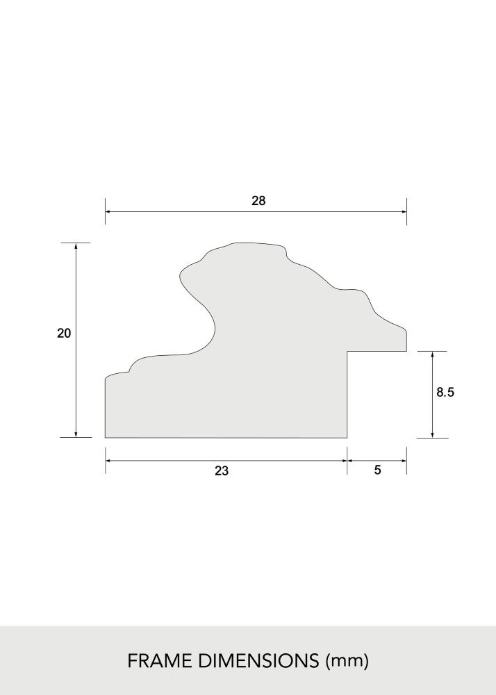 Ramă Swirl Sticlă acrilică Auriu 30x40 cm