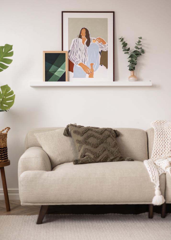 KAILA Poliță pentru rame Alb 120 cm