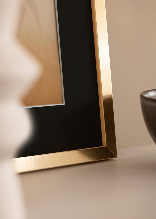 Ramă Trendy Auriu 45x60 cm - Paspartu Negru 30x45 cm