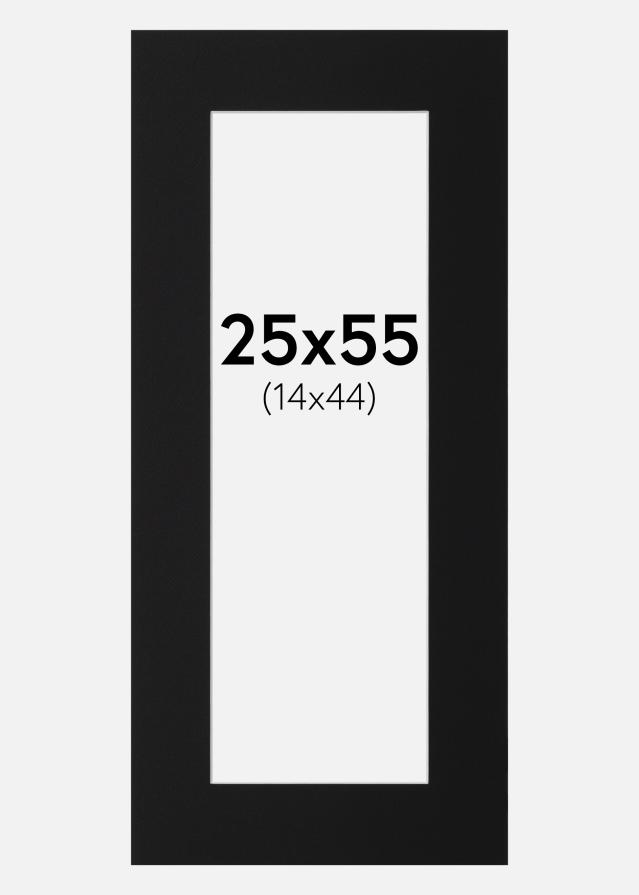 Paspartu Negru Standard (Miez Alb) 25x55 cm (14x44)