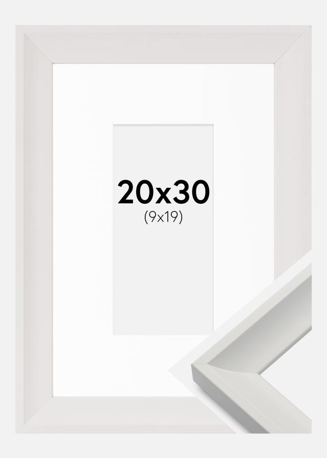 Ramă Öjaren Alb 20x30 cm - Paspartu Alb 10x20 cm