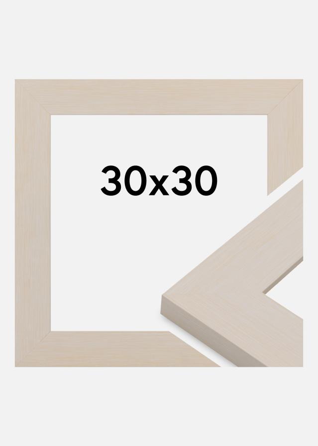 Ramă Pembrokeshire Sticlă acrilică Alb 30x30 cm