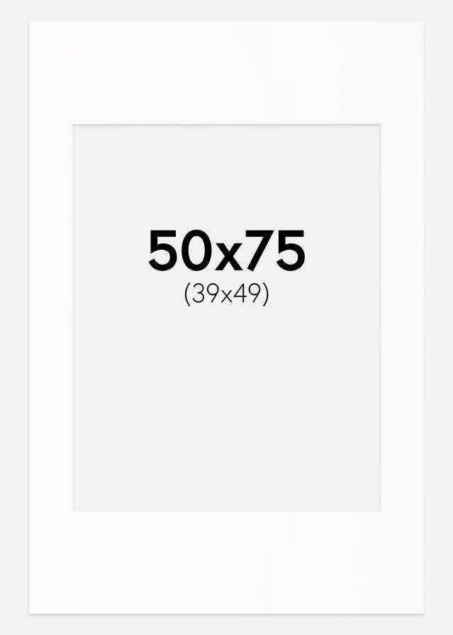 Paspartu Alb Standard Margine albă 50x75 cm (39x49)