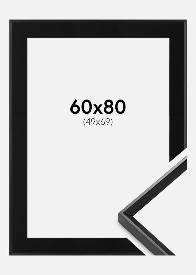 Ramă Desire Negru 60x80 cm - Paspartu Negru 50x70 cm