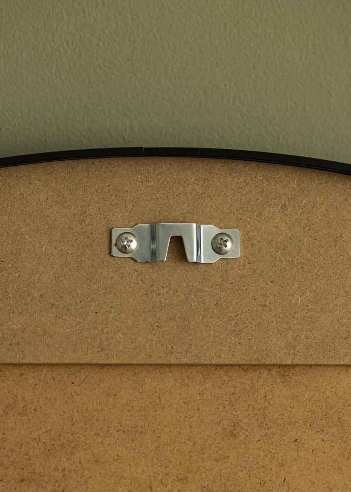 Oglindă Modern Negru 80 cm Ø