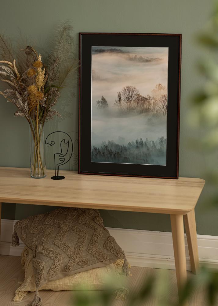 Ramă Horndal Nuc 24x30 cm - Paspartu Negru 18x24 cm