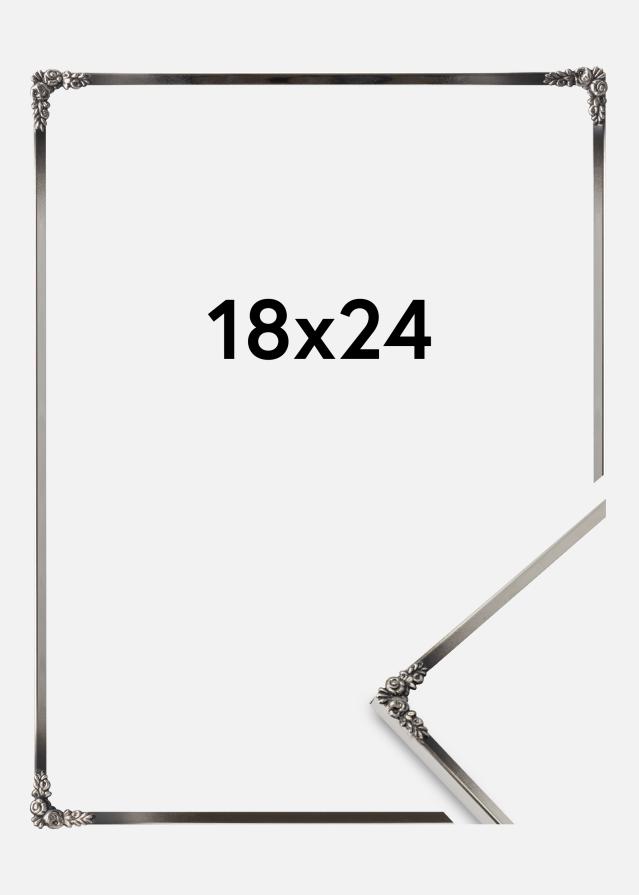 Ramă Rosen Metal Argintiu 18x24 cm