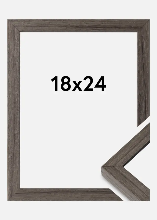 Ramă Hermes Sticlă acrilică Grey Oak 18x24 cm