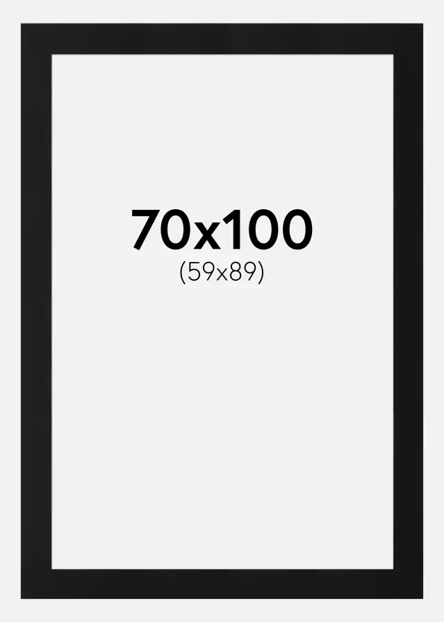 Paspartu Canson Negru Margine albă 70x100 cm (59x89)