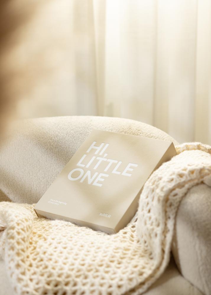 KAILA HI LITTLE ONE Grey - Coffee Table Photo Album (60 Negre Pagini)