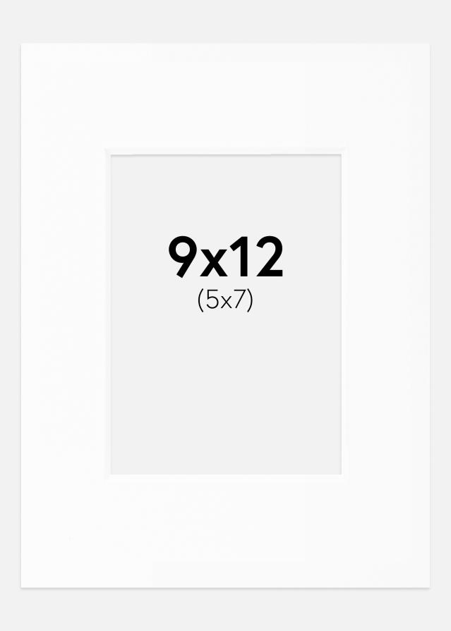 Paspartu Alb Standard Margine albă 9x12 cm (5x7)