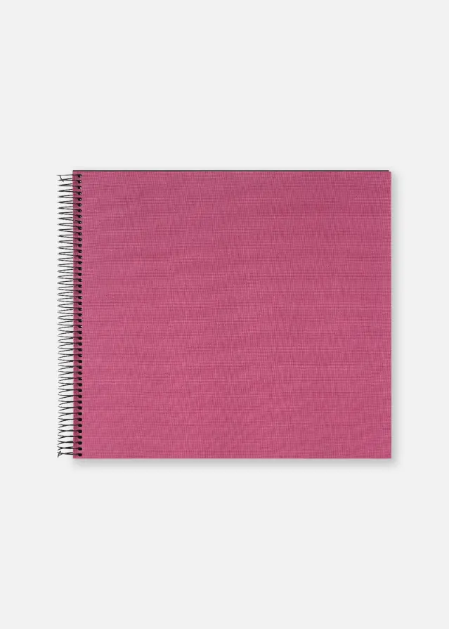 Bella Vista Album cu spirală Fuchsia - 35x30 cm (40 Negre Pagini / 20 foi)