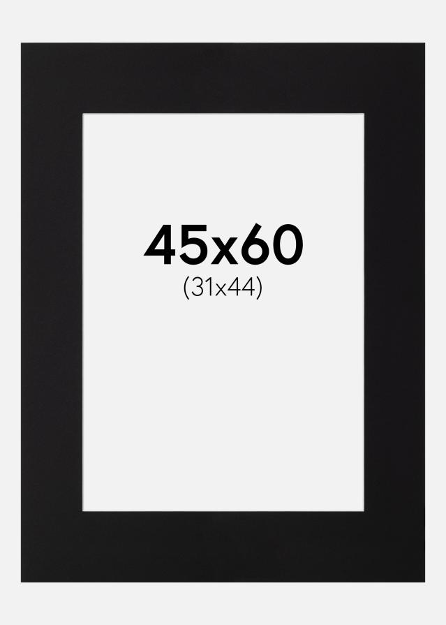Paspartu Negru Standard Margine albă 45x60 cm (31x44)