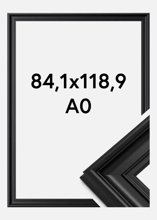 Ramă Mora Premium Negru 84,1x118,9 cm (A0)