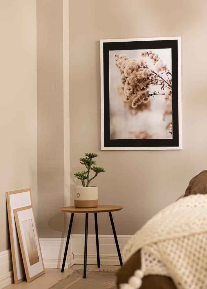 Ramă Stilată Alb 20x30 cm - Paspartu Negru 15x21 cm (A5)