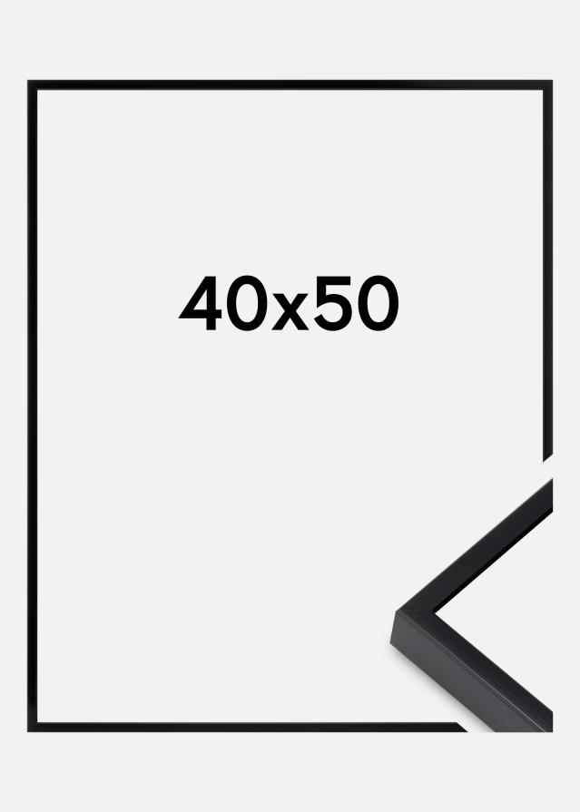 Rame din aluminiu Sticlă acrilică Negru 40x50 cm