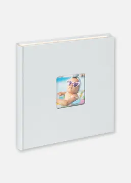 Fun Album pentru bebeluși Albastru - 26x25 cm (40 Pagini albe/20 foi)