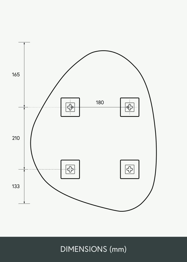KAILA Oglindă Bump 40x51 cm