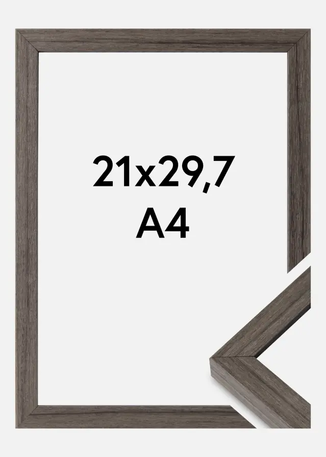 Ramă Hermes Sticlă acrilică Grey Oak 21x29,7 cm (A4)