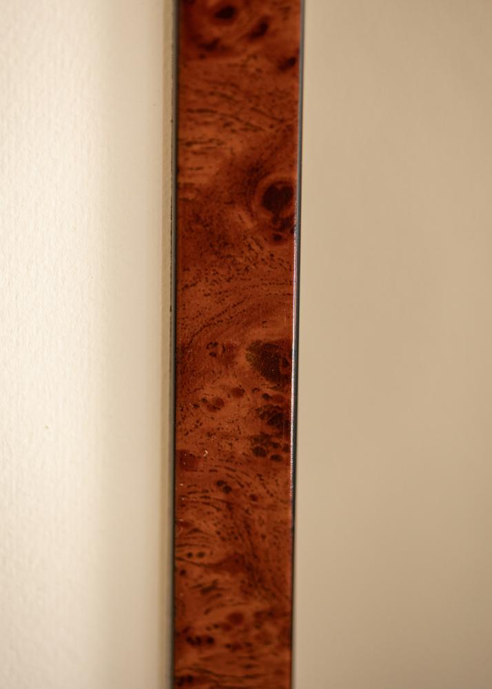 Ramă Hermes Sticlă acrilică Burr Walnut 70x100 cm