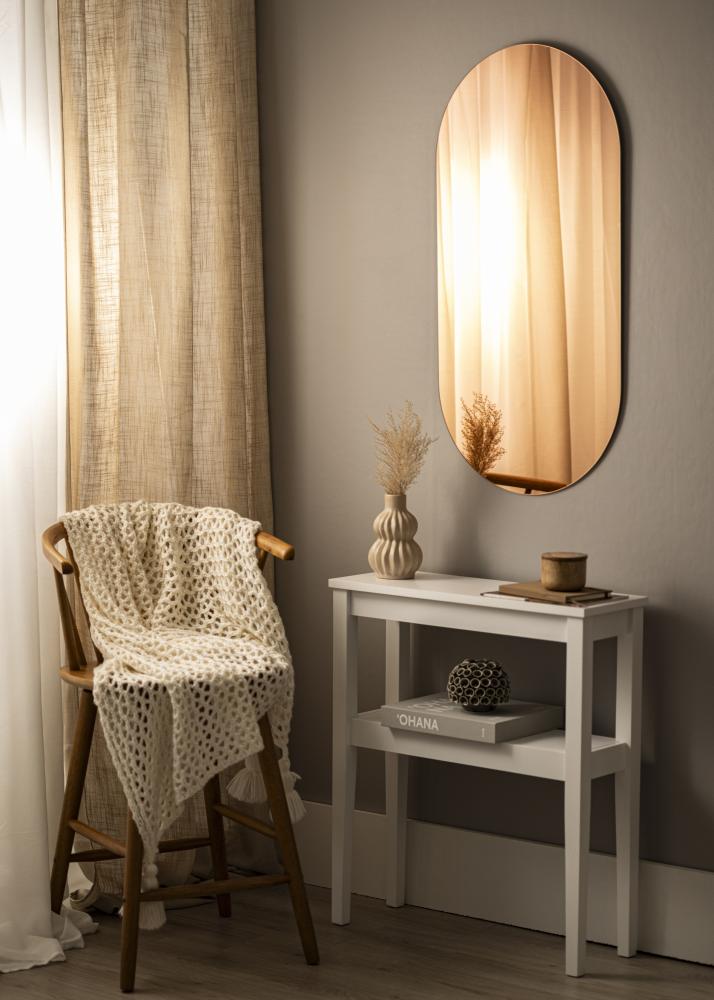 KAILA Oglindă Oval Rose Gold 50x100 cm