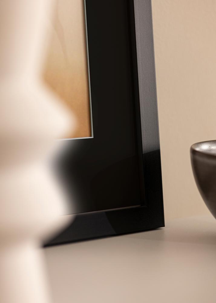 Ramă Black Wood 50x60 cm - Paspartu Negru 40x50 cm