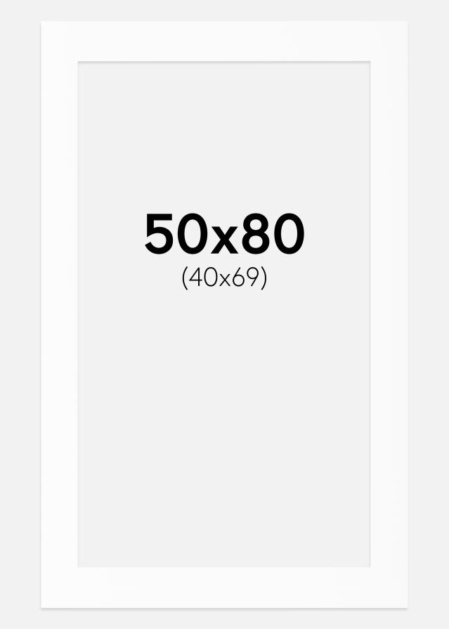 Paspartu Canson Alb Margine albă 50x80 cm (40x69)