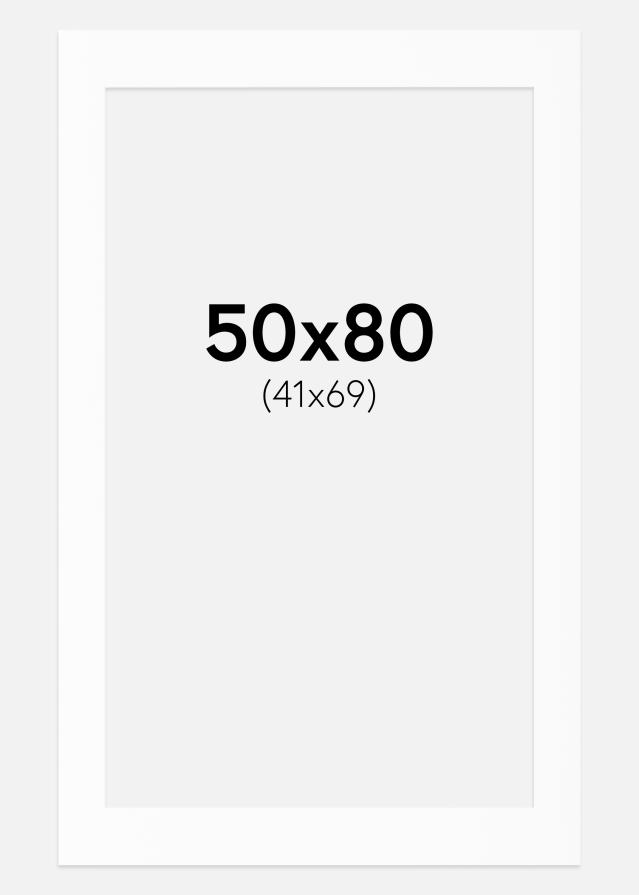 Paspartu Canson Alb Margine albă 50x80 cm (41x69)