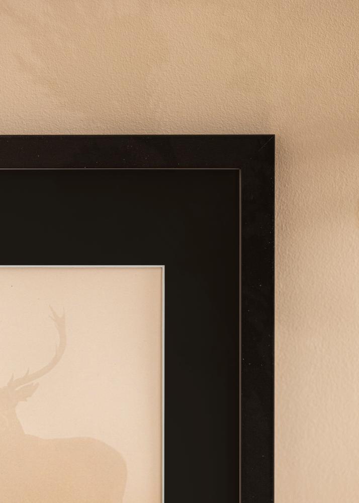 Ramă Black Wood 50x60 cm - Paspartu Negru 40x50 cm