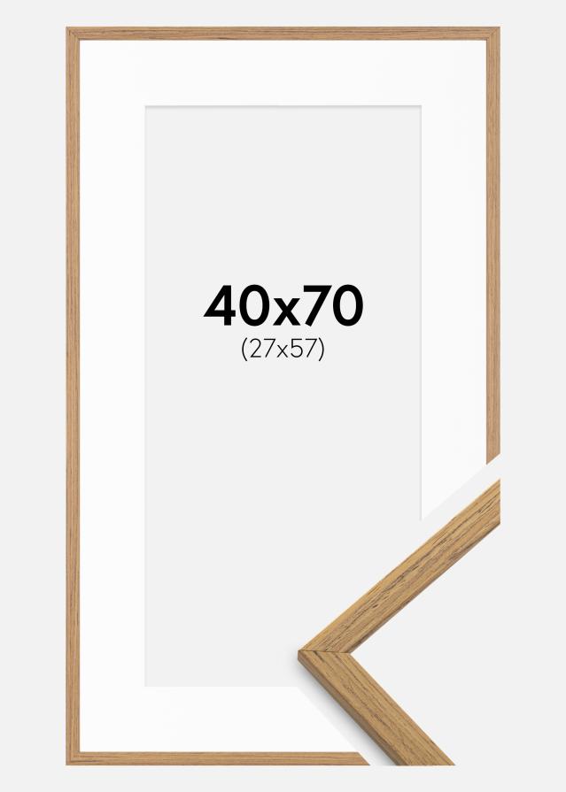 Ramă Edsbyn Tec 40x70 cm - Paspartu Alb 28x58 cm
