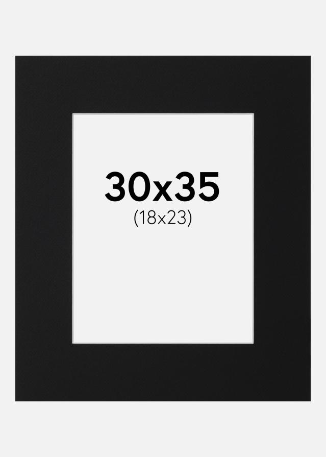 Paspartu Negru Standard (Miez Alb) 30x35 cm (18x23)