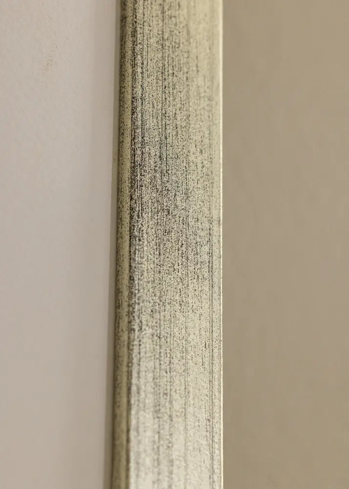 Ramă Stilată Argintiu 15x20 cm - Paspartu Alb 4x5 inches