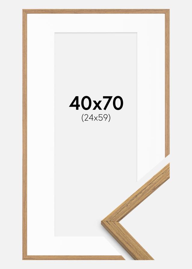Ramă Edsbyn Tec 40x70 cm - Paspartu Alb 25x60 cm