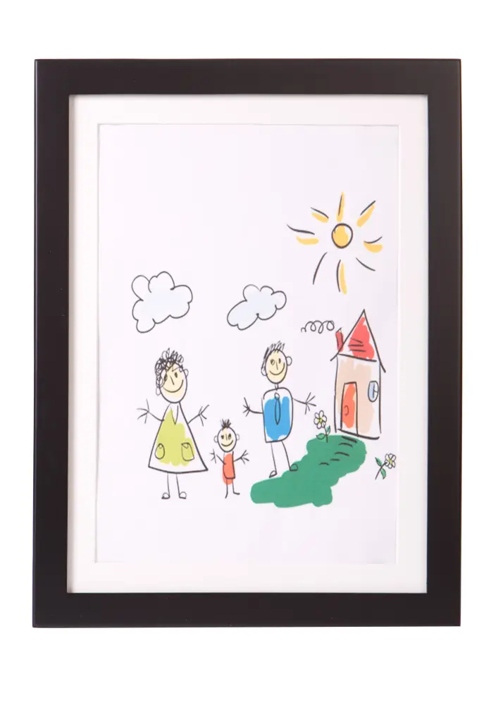 Ramă pentru desene Little Davinci Negru A3
