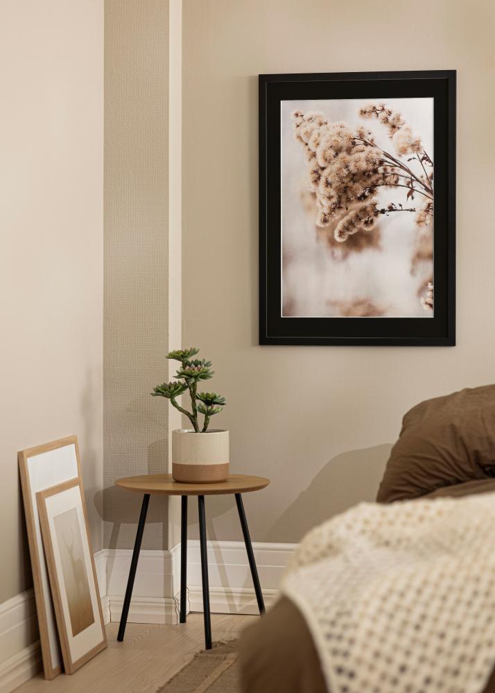 Ramă Black Wood 50x60 cm - Paspartu Negru 40x50 cm