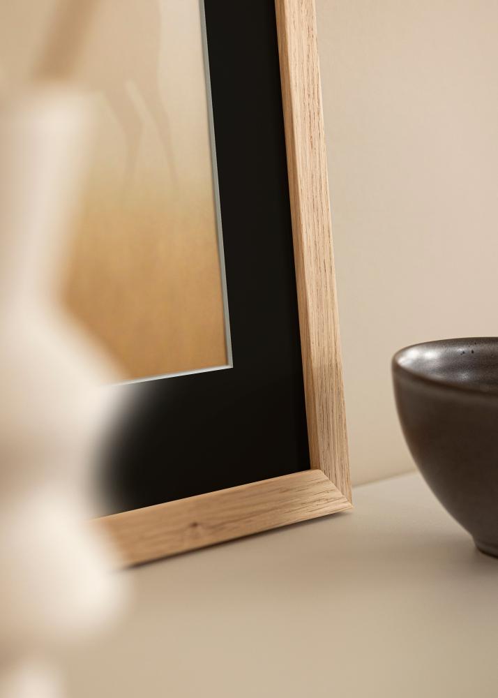 Ramă Oak Wood 60x90 cm - Paspartu Negru 40x70 cm