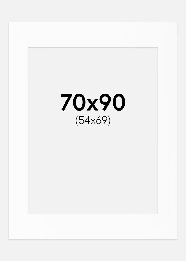 Paspartu Alb Standard Margine albă 70x90 cm (54x69)