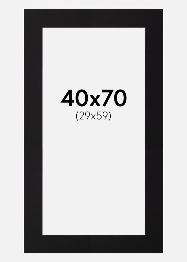 Paspartu Canson Negru Margine albă 40x70 cm (29x59)