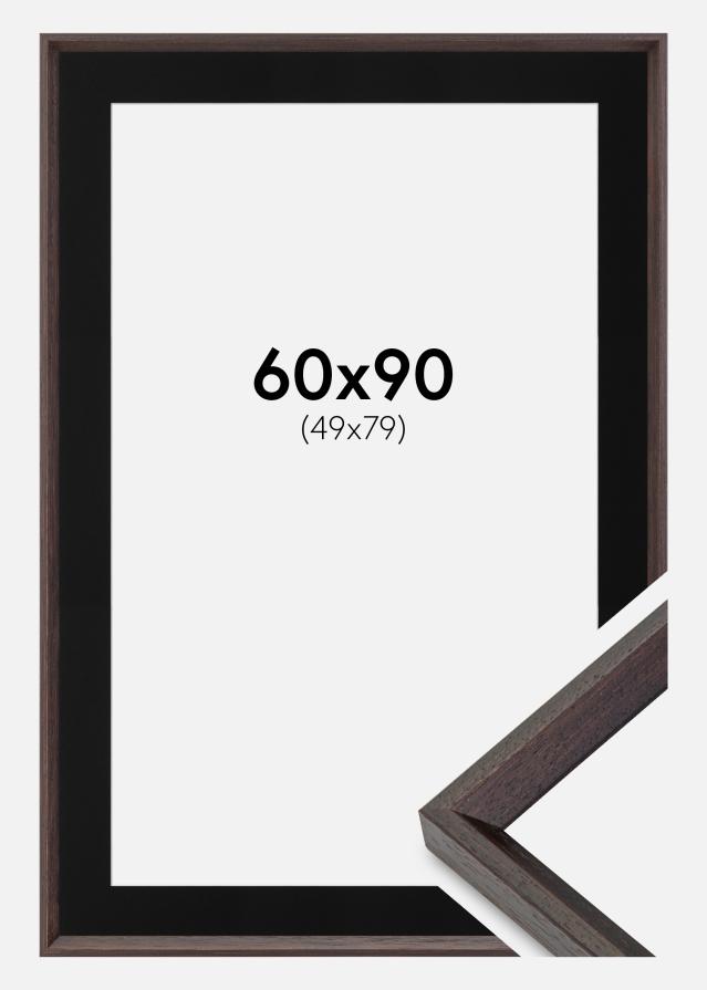 Ramă Globe Espresso 60x90 cm - Paspartu Negru 50x80 cm
