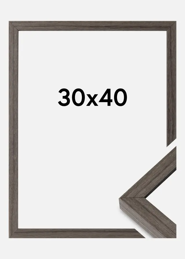 Ramă Hermes Sticlă acrilică Grey Oak 30x40 cm